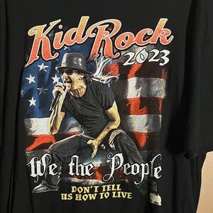 Kid Rock concert Tshirt graphic 2023